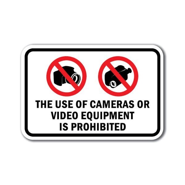 Safety Sign, 12 in Height, Aluminum, Security - The Use Of